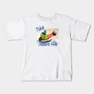 Tube Jackson Hole, Wyoming Kids T-Shirt